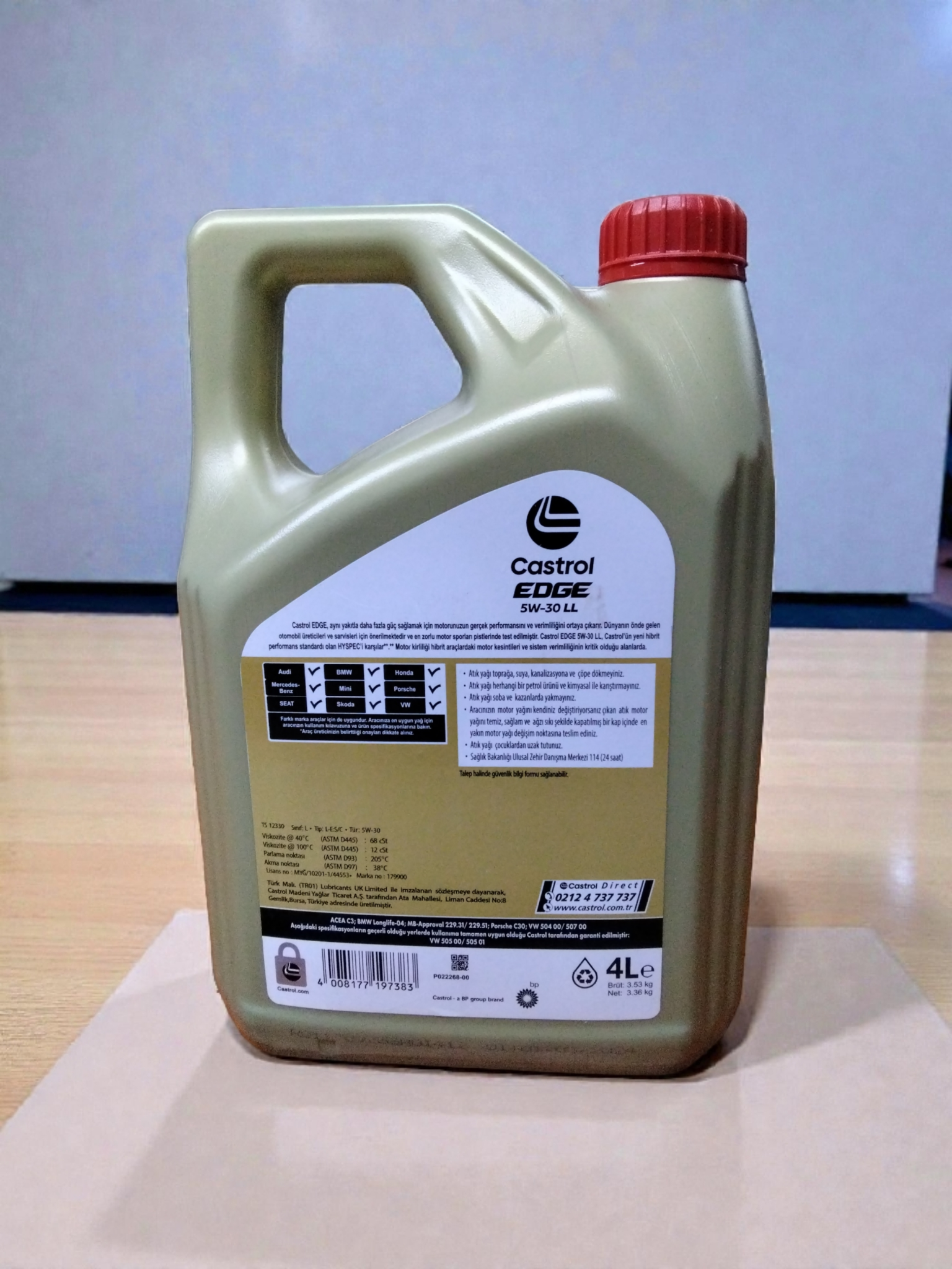 CASTROL EDGE 5W30 TÜM YAKITLARA UYGUN YAĞ