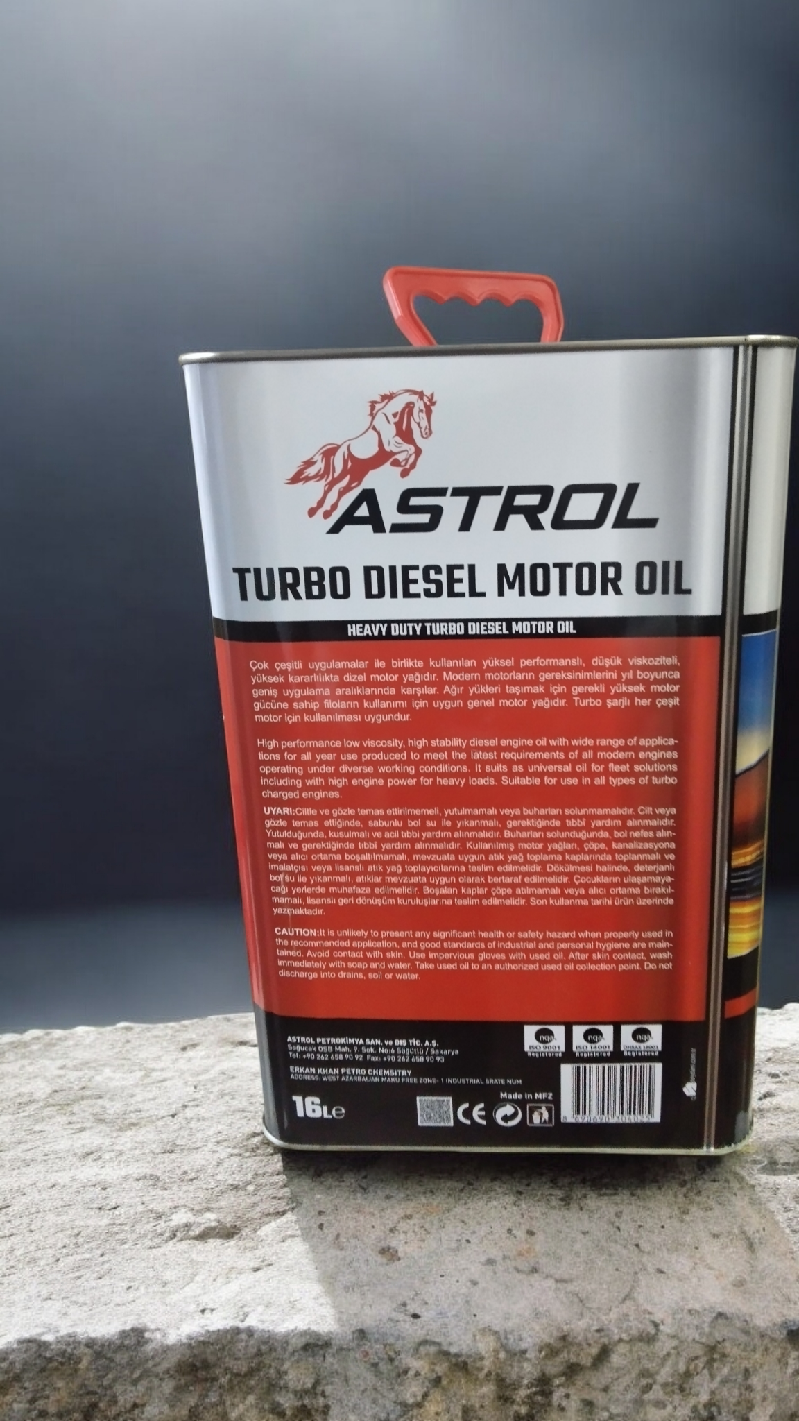ASTROL TURBO DIESEL 20W-50 CF-4 MOTOR YAĞI
